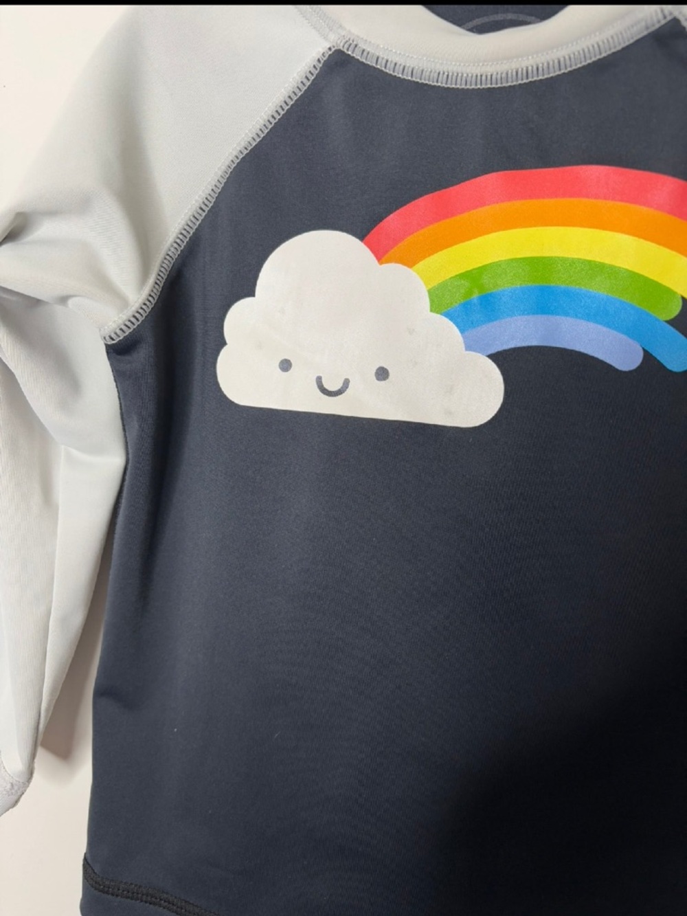 Whistle & Flute Kawaii Rainbow Rashguard Swimsuit - Picture 2 of 2